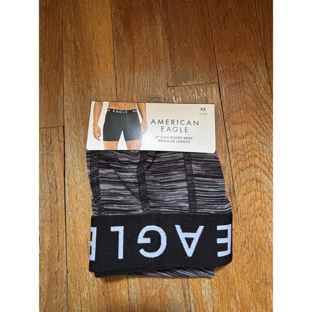 AMERICAN EAGLE Flex Boxer Briefs 6" Inseam Regular Length AEO X-Small XS Single